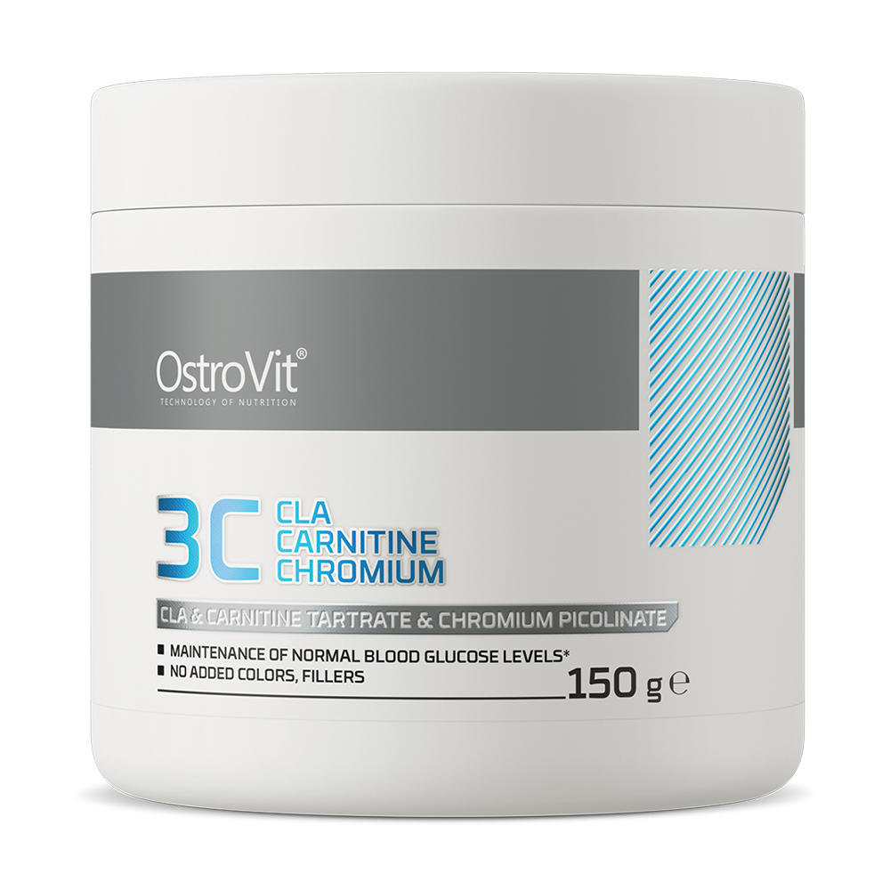 Жироспалювач OstroVit 3C CLA Carnitine Chromium зі смаком ківі, 150 г